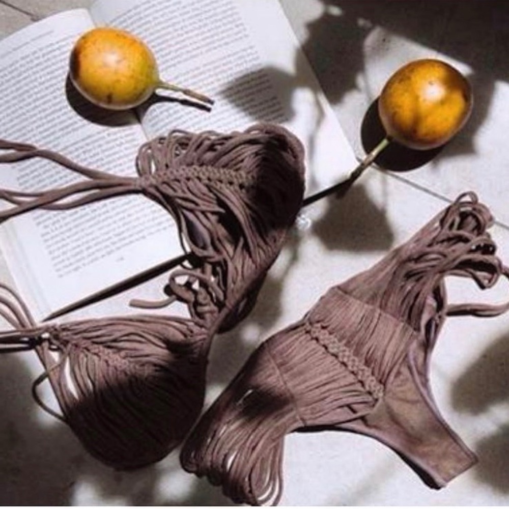 “Boho Babe Faux Suede Two-Piece – Beach & Pool Ready”